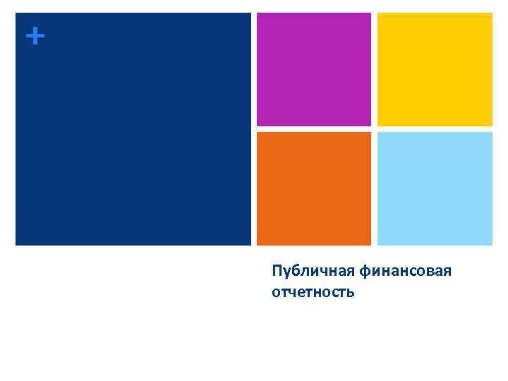 + Публичная финансовая отчетность 
