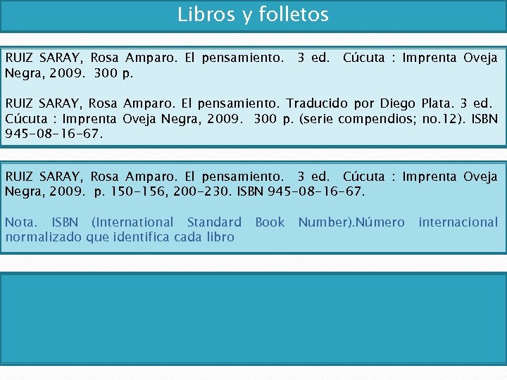 Libros y folletos RUIZ SARAY, Rosa Amparo. El pensamiento. 3 ed. Cúcuta : Imprenta