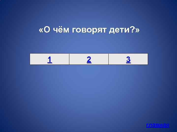  «О чём говорят дети? » 1 2 3 главная 