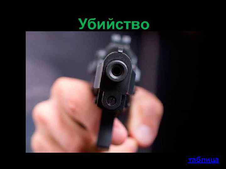 Убийство таблица 