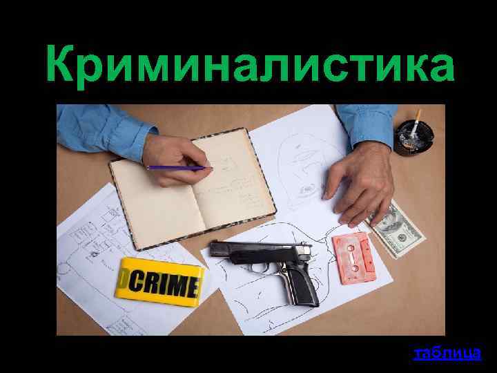 Криминалистика таблица 