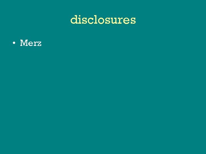 disclosures • Merz 