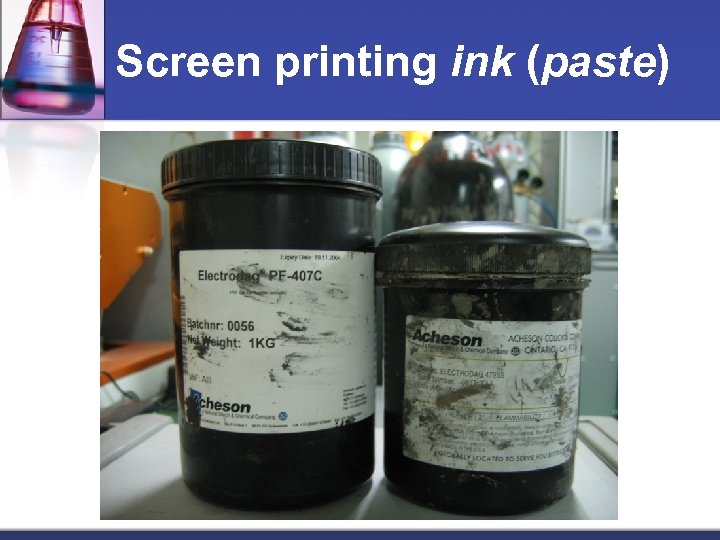 Screen printing ink (paste) 