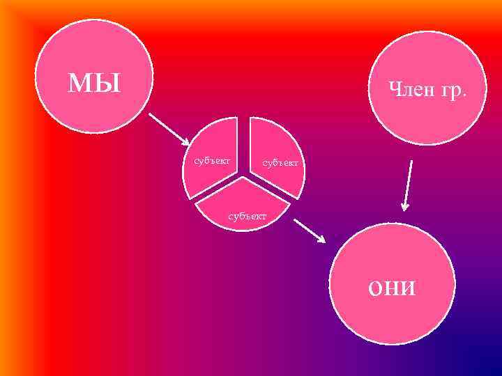 мы Член гр. субъект они 