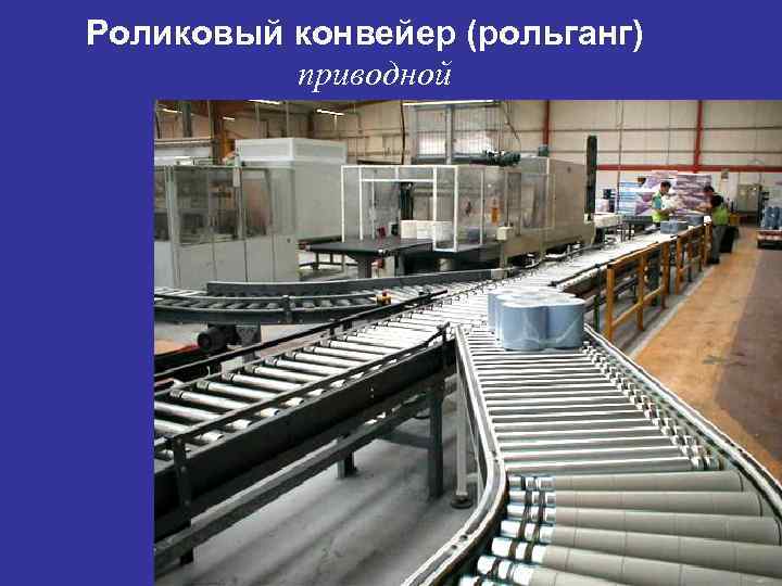 Роликовый конвейер (рольганг) приводной 
