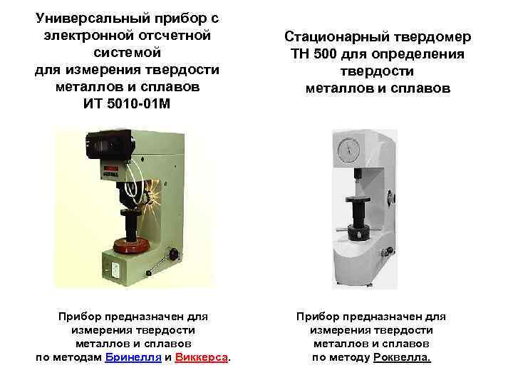 Универсальный прибор с электронной отсчетной системой для измерения твердости металлов и сплавов ИТ 5010