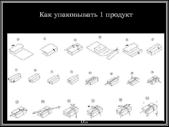 Как упаковывать 1 продукт 4 