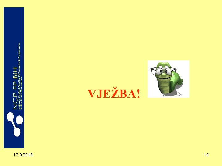 VJEŽBA! 17. 3. 2018. 18 