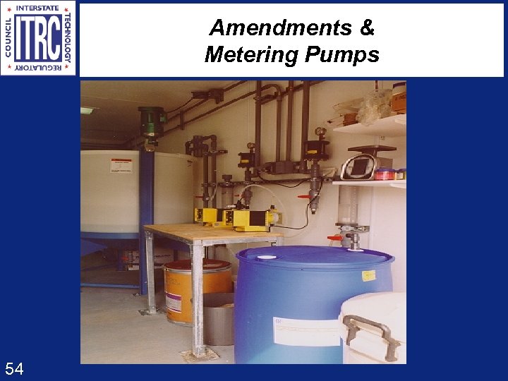 Amendments & Metering Pumps 54 