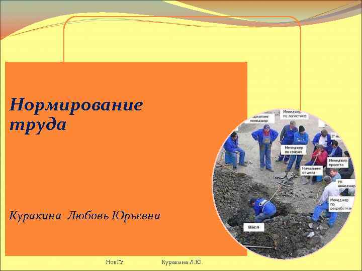Нормирование труда Куракина Любовь Юрьевна Нов. ГУ Куракина Л. Ю. 