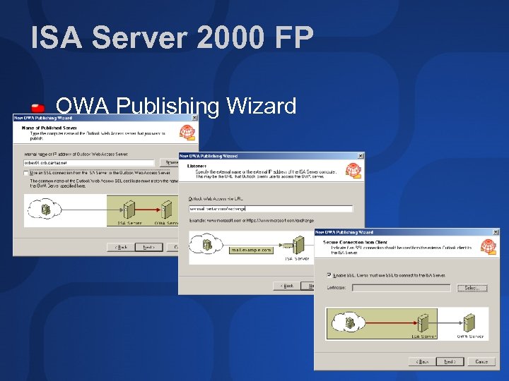 ISA Server 2000 FP OWA Publishing Wizard 
