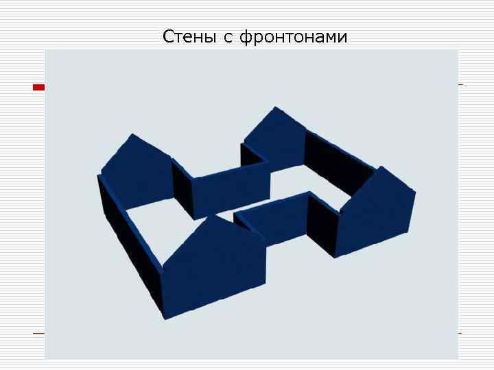 Стены с фронтонами 