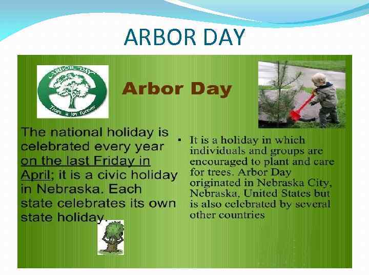 ARBOR DAY 