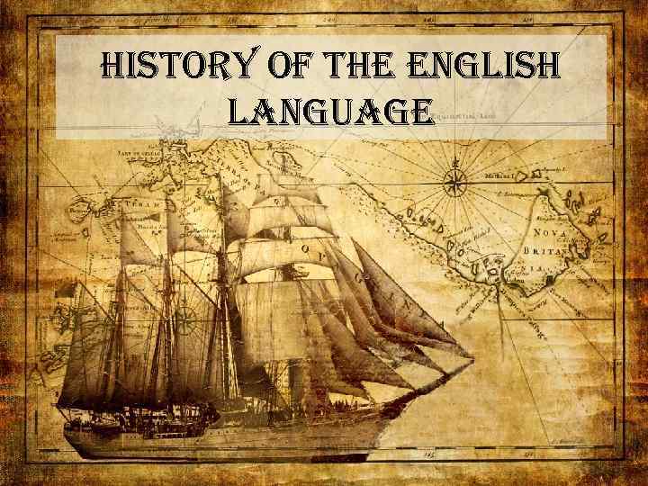 history of the english language 