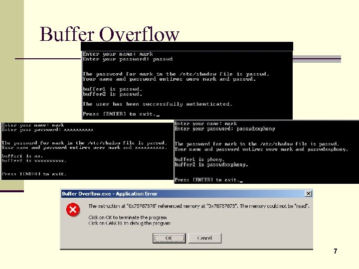 Buffer Overflow 7 