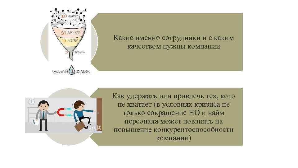 Какие именно сотрудники и с каким качеством нужны компании Как удержать или привлечь тех,