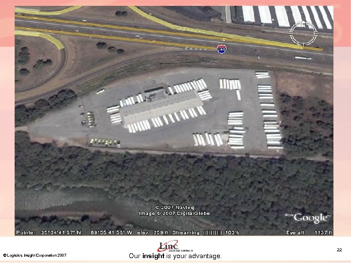 © Logistics Insight Corporation 2007 Our insight is your advantage. 22 