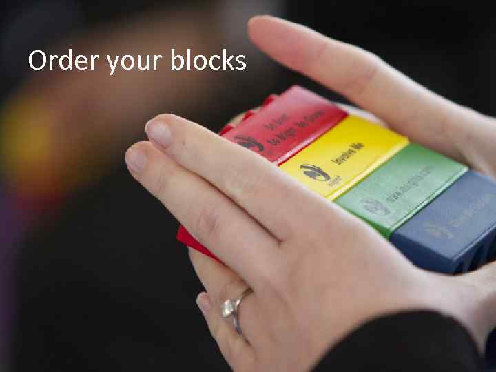 Order your blocks © The Insights Group Ltd, 2013. All rights reserved. 