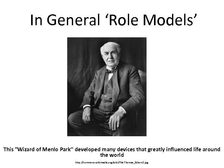 In General ‘Role Models’ This 