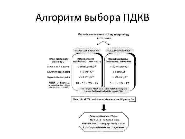 Алгоритм выбора ПДКВ 