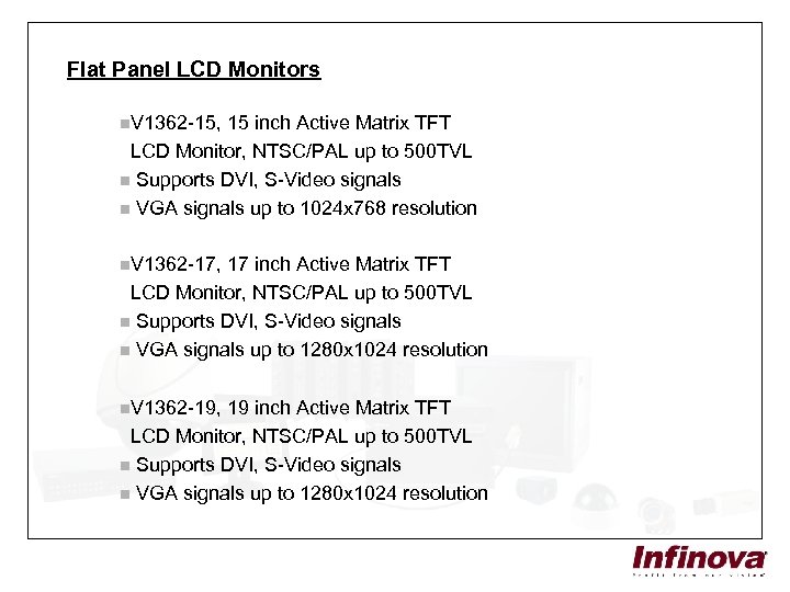 Flat Panel LCD Monitors n. V 1362 -15, 15 inch Active Matrix TFT LCD