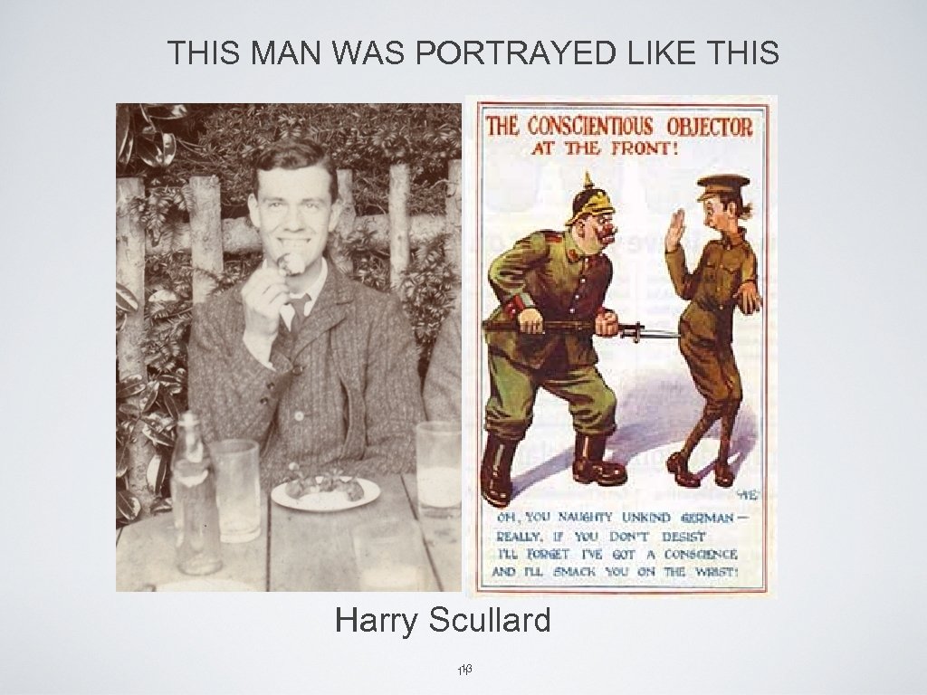 THIS MAN WAS PORTRAYED LIKE THIS Harry Scullard 13 11 