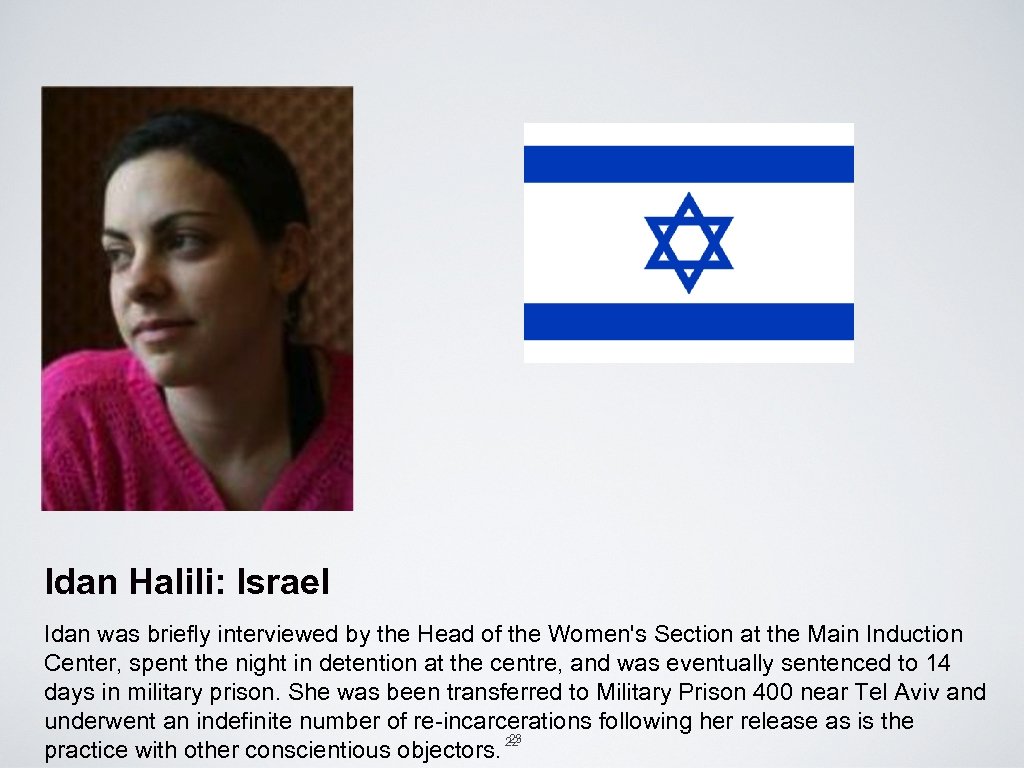 Idan Halili: Israel Idan was briefly interviewed by the Head of the Women's Section