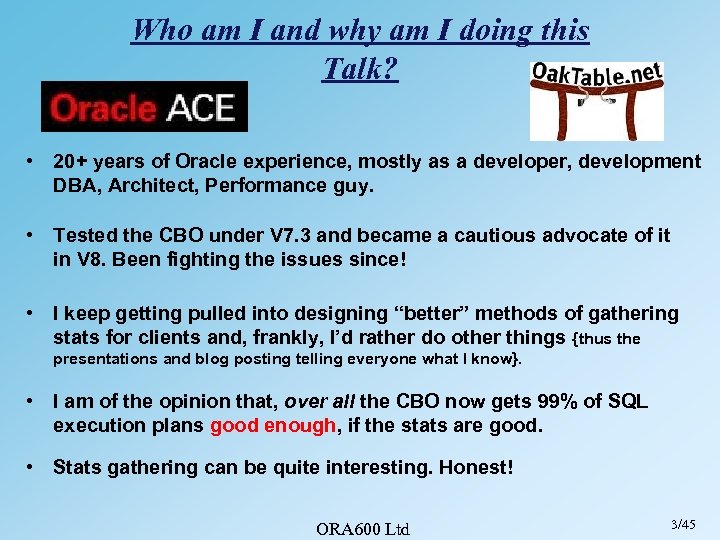 Who am I and why am I doing this Talk? • 20+ years of