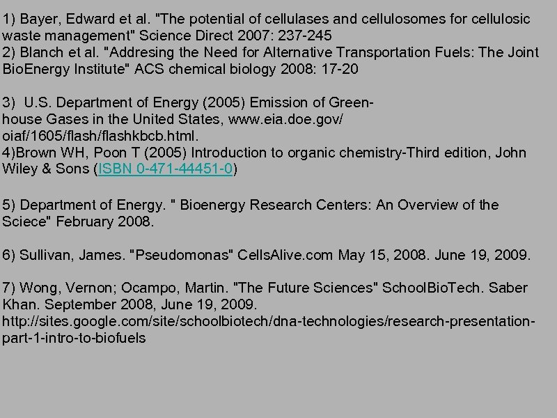 1) Bayer, Edward et al. 