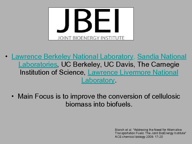  • Lawrence Berkeley National Laboratory, Sandia National Laboratories, UC Berkeley, UC Davis, The