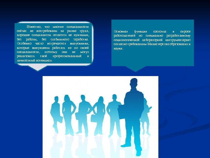 Известно, что многие специальности сейчас не востребованы на рынке труда, хорошие специалисты остаются не