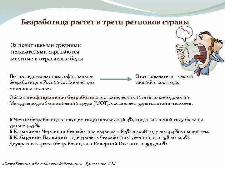 Безработица растет в трети регионов страны За позитивными средними показателями скрываются местные и отраслевые