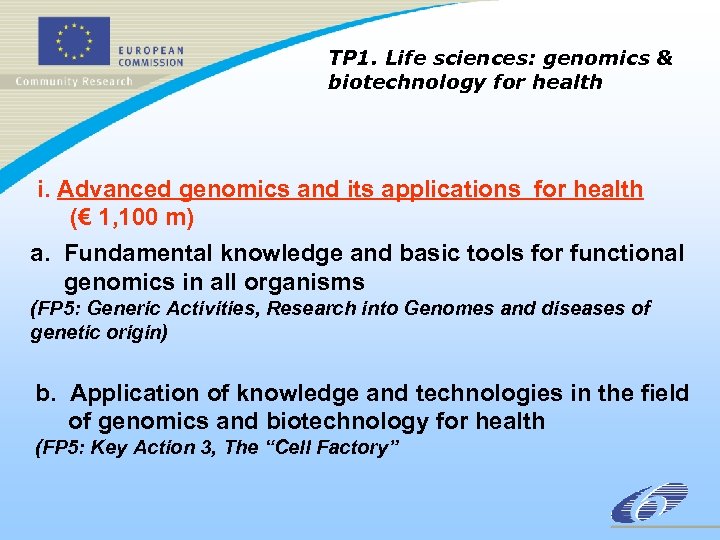 TP 1. Life sciences: genomics & biotechnology for health i. Advanced genomics and its