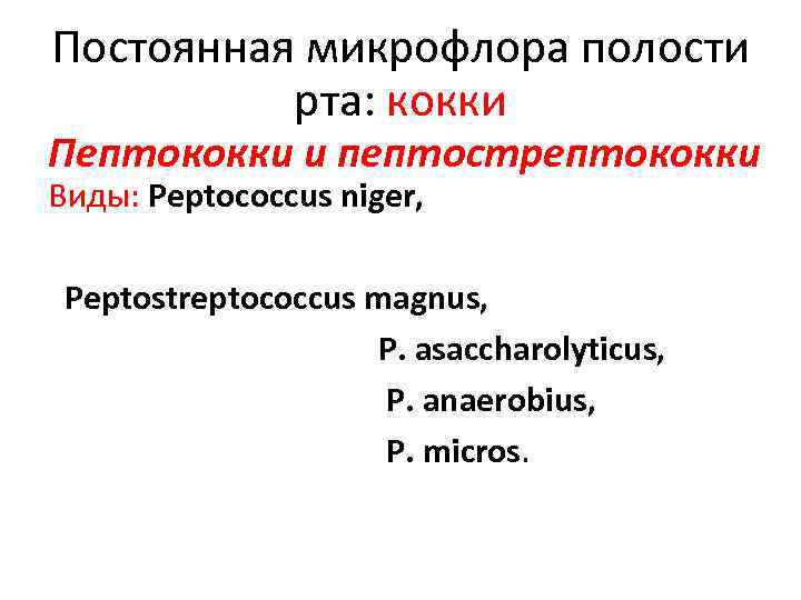 Микрофлора полости рта презентация