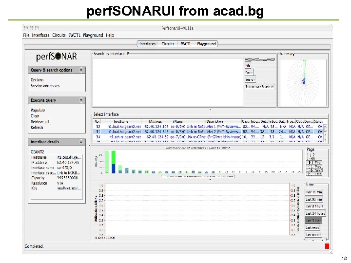 perf. SONARUI from acad. bg 18 