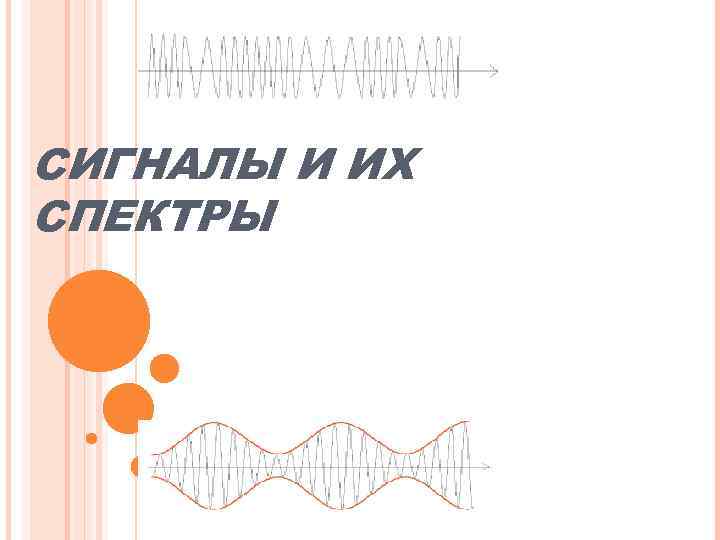 СИГНАЛЫ И ИХ СПЕКТРЫ 