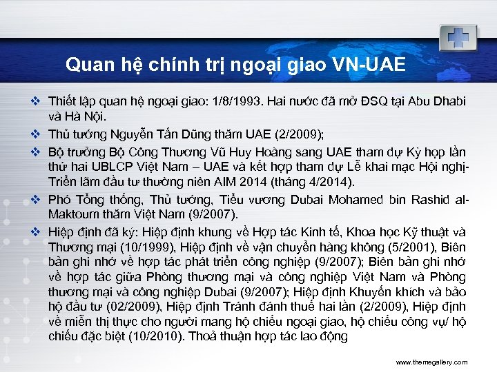 Quan hệ chính trị ngoại giao VN-UAE v Thiết lập quan hệ ngoại giao: