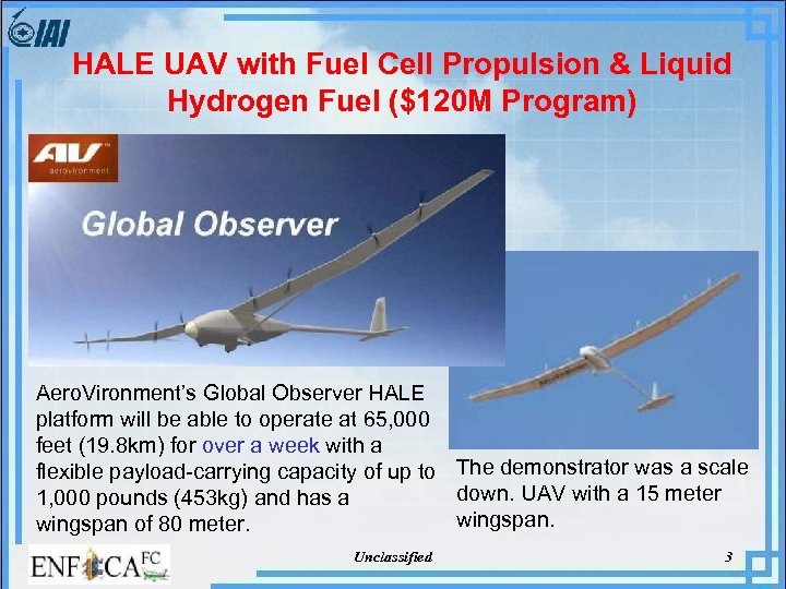 HALE UAV with Fuel Cell Propulsion & Liquid Hydrogen Fuel ($120 M Program) Aero.