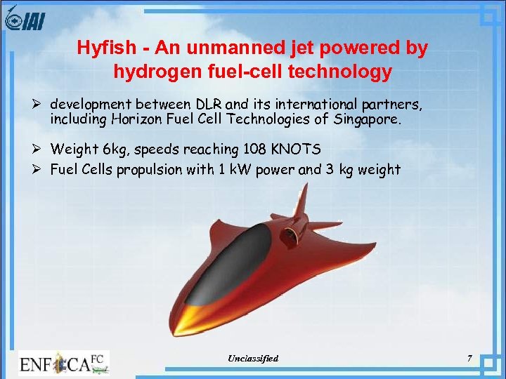 Hyfish - An unmanned jet powered by hydrogen fuel-cell technology Ø development between DLR