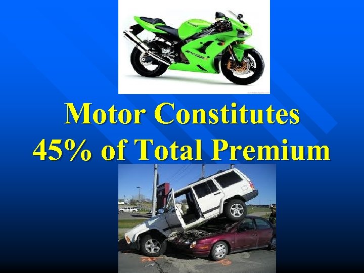 Motor Constitutes 45% of Total Premium 