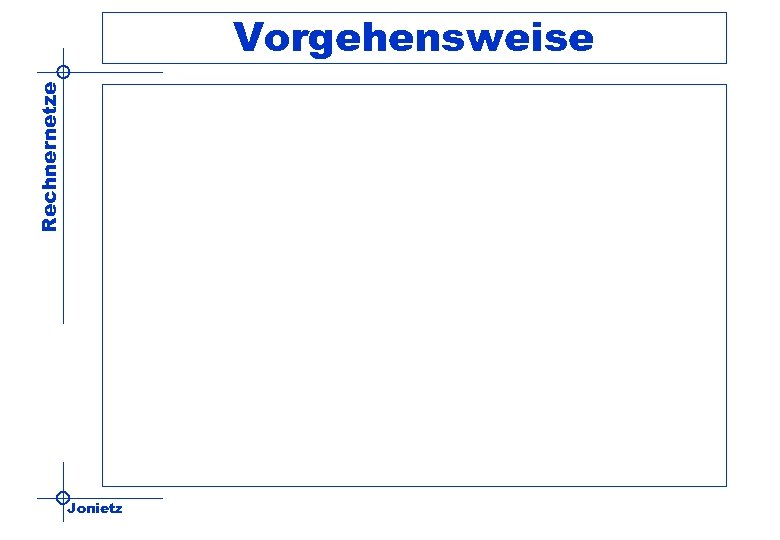 Rechnernetze Vorgehensweise Jonietz 