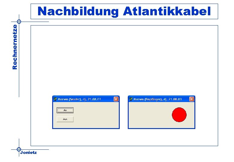 Rechnernetze Nachbildung Atlantikkabel Jonietz 