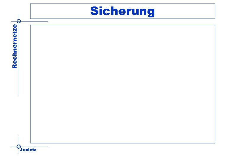 Rechnernetze Sicherung Jonietz 