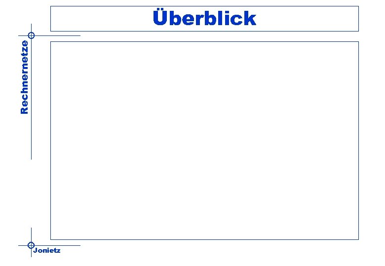 Rechnernetze Überblick Jonietz 