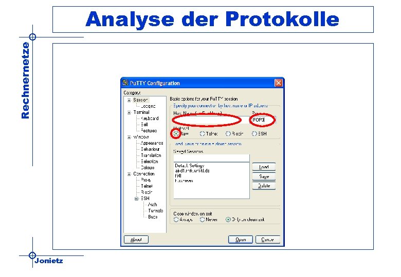 Rechnernetze Analyse der Protokolle Jonietz 