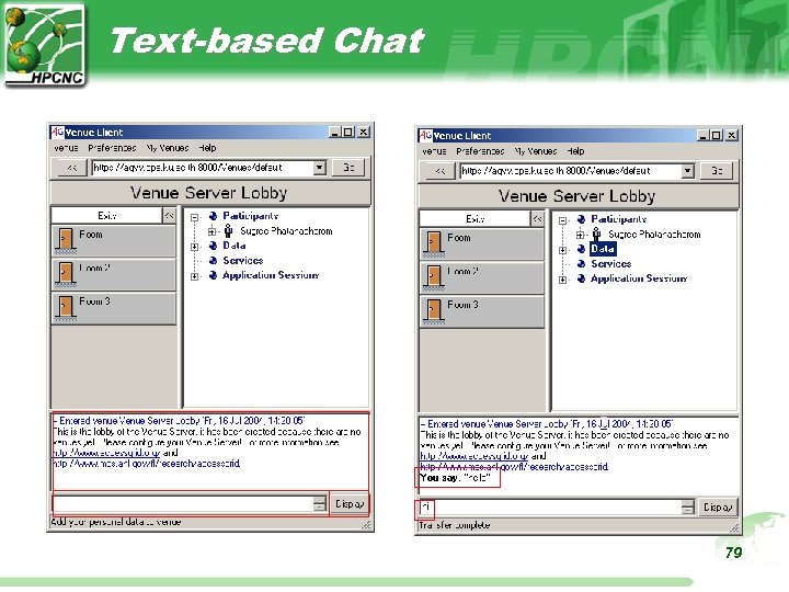 Text-based Chat 79 
