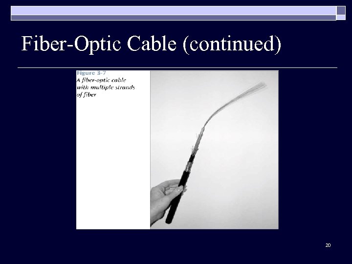 Fiber-Optic Cable (continued) 20 