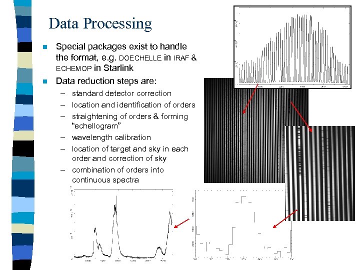Data Processing n n Special packages exist to handle the format, e. g. DOECHELLE