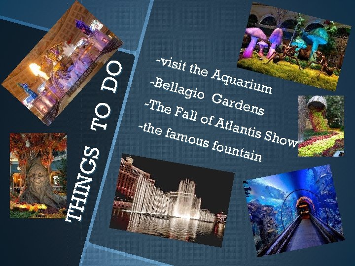 TO DO THI N GS -vis i t the A qua - Bell a