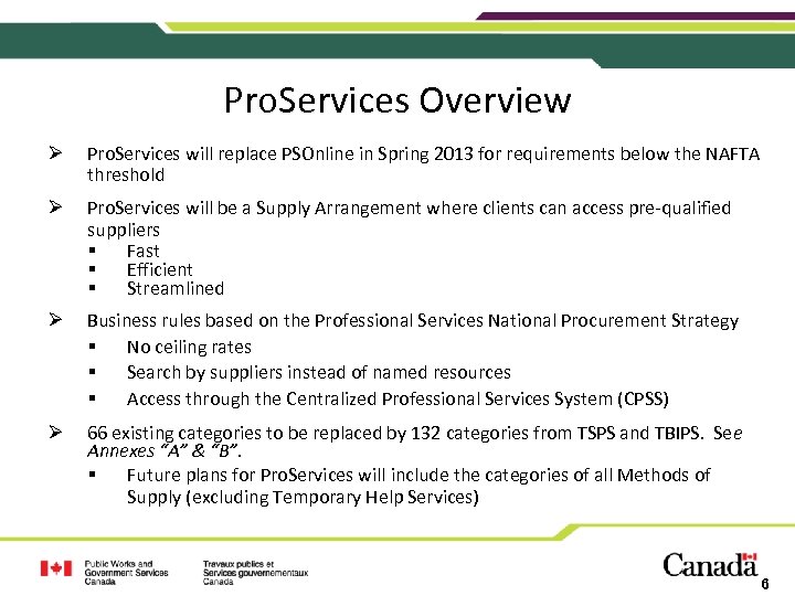 Pro. Services Overview Ø Pro. Services will replace PSOnline in Spring 2013 for requirements